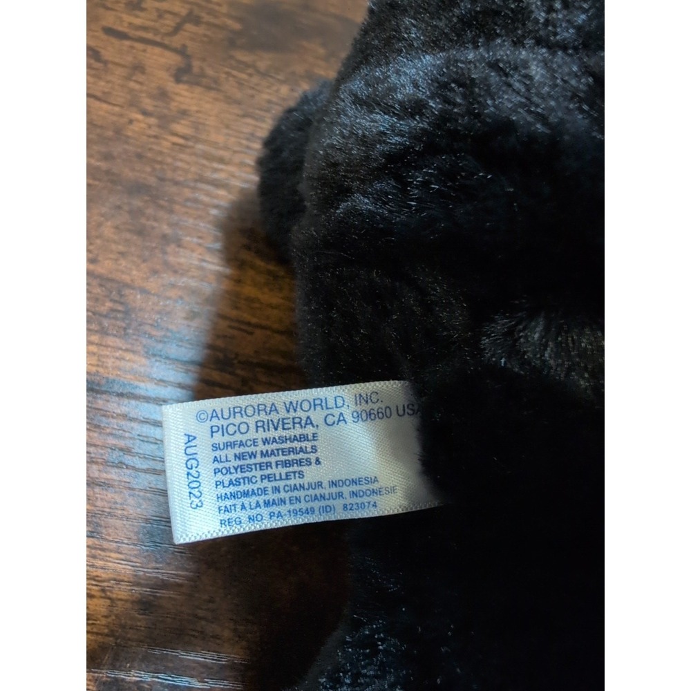 Aurora - Bear - 20" Bear - Black Snuggly Super Soft And Floppy Stuffed Animal - Picture 5 of 7